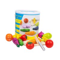 Bothyi - Juego De Cocina De Juguete Para Cortar Frutas Y Verduras, Juego De Comida De Imitación Para Niños De 3, 4 Y 5 Años, Varios Colores