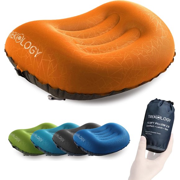 TREKOLOGY Aluft 2.0 Small Inflatable Camping Pillow for Back