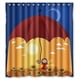 thumbnail image 1 of Cortina de ducha para niña Acuario, juego de cortinas de baño con ganchos, tamaño 66 x 72 pulgadas, 1 of 3