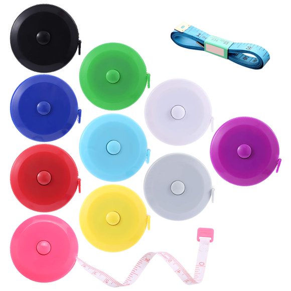 Cinta Métrica BUSHIBU 150 cm (10 unidades) Retráctil y Flexible