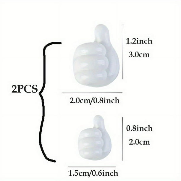 30pcs Self Adhesive Silicone Thumb Hooks - Perfect for Organizing Cables, Headphones, Plugs & Masks!
