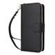 thumbnail image 1 of Funda Cartera con Cremallera y Correa para iPhone 14 Soporte y Tarjetero Negro, 1 of 6