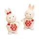 thumbnail image 1 of 2 Uds Estatuas De Conejos Figuritas Decorativas De Resina Para Bodas De Navidad, 1 of 3