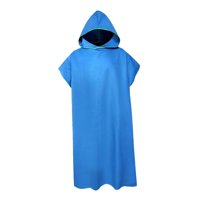 Ioensy - Poncho De Microfibra Para Surf, Toalla De Playa Absorbente Para Verano, Baño, Viaje, Azul
