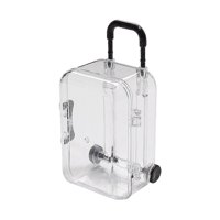 Ioensy - Organizador De Joyas Con Forma De Maleta, Caja De Cofre Del Tesoro Portátil, Recuerdo, Color Negro