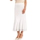 thumbnail image 4 of INSPIRE CHIC Falda Floral de Encaje para Mujer con Volantes en el Dobladillo, Cintura Alta, Falda Midi de Cóctel XL Blanca, 4 of 6