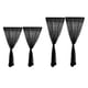 thumbnail image 5 of 2 Set 2 Panel Cortina De Cocina Sheer Puerta Ventana Voile Drape Black, 5 of 6