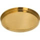 thumbnail image 5 of Bandeja de mesa de centro de latón, bandeja decorativa redonda de 11 pulgadas con baño de latón cepillado, 5 of 5