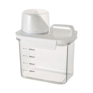 Magideal - Bocadillo De Almacenamiento De Estante De Secado De Lavandería Líquida, Perla, Comida Para Mascotas, Azúcar, Barril De Polvo Con Cubierta Hermética Pa 1100Ml