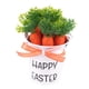 thumbnail image 4 of Cubo Pequeño De Pascua Con Asa Y Zanahoria Para Fiesta De Celebración En El Aula, Lazo De Lunares Naranjas, 4 of 5