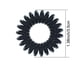 thumbnail image 3 of Juego de 20 espirales para el cabello transparentes y negros, aros para el cabello, gomas elásticas antiarrugas para sujetar colas de caballo, accesorios para niñas y mujeres, paquete de 10/color, 3 of 4