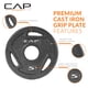thumbnail image 3 of Placa de pesas CAP Barbell Olympic Grip de 2 pulgadas y 2,5 kg, juego de 4, 3 of 6