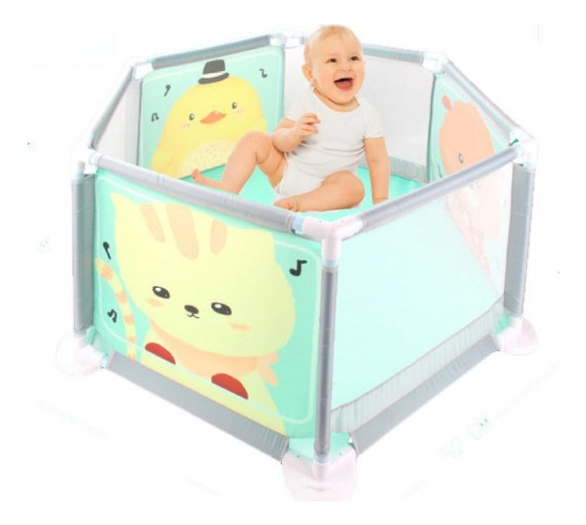 Genérico - Corral Hexagonal 1M Plegable Portatil Seguro Para Bebe Lau