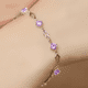 thumbnail image 2 of Pulsera de plata fina 925 amatista +caja redonda Lila #8, 2 of 3