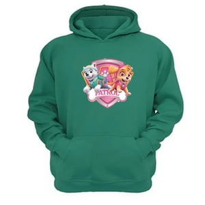 Genérico - Polerón Canguro Paw Patrol Verde Aguamarina Talla M Unisex