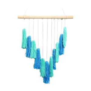 Magideal - Chic Macramé Tejido Borla Tapiz Telón De Fondo Adornos Colgante Bohemio Pared Colgante Decoración Para Fiesta, Sala De Estar, Guardería, Hogar,