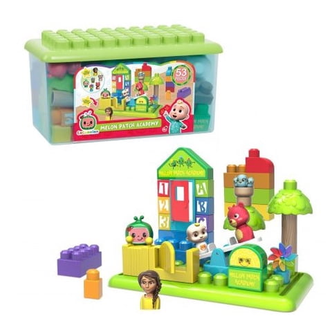 Cocomelon - Juego De Bloques 53 Piezas Melon Patch Academy