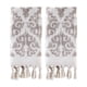 thumbnail image 1 of Toalla de mano SKL Home Mirage Fringe, 100% algodón turco (paquete de 2), 1 of 5
