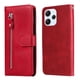 thumbnail image 1 of Funda con Cremallera para Xiaomi Poco M6 Pro 5G, Carcasa Cartera de Cuero PU con Soporte y Tarjetero, 1 of 6