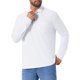 thumbnail image 5 of INSPIRE CHIC Edición Camisetas de Polo de Golf para Hombre con Botones de Contraste, Cuello con Bolsillo y Mangas Largas M Blanco, 5 of 6