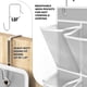 thumbnail image 4 of Organizador de zapatos Simple Houseware 24 bolsillos, paquete de 2 unidades, gris, 4 of 6