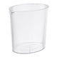 thumbnail image 4 of Cubo de basura de estilo minimalista, cubo de basura redondo sin tapa, cesto de papel de desecho transparente para el hogar, inodoro, cocina y baño Blanco, 4 of 5
