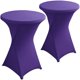 thumbnail image 1 of Mantel redondo Jusmate 81 cm – Pack de 2, color púrpura, 1 of 6