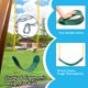 thumbnail image 3 of Columpio TURFEE Heavy Duty Green con cadena de 66 pulgadas para niños, 3 of 7