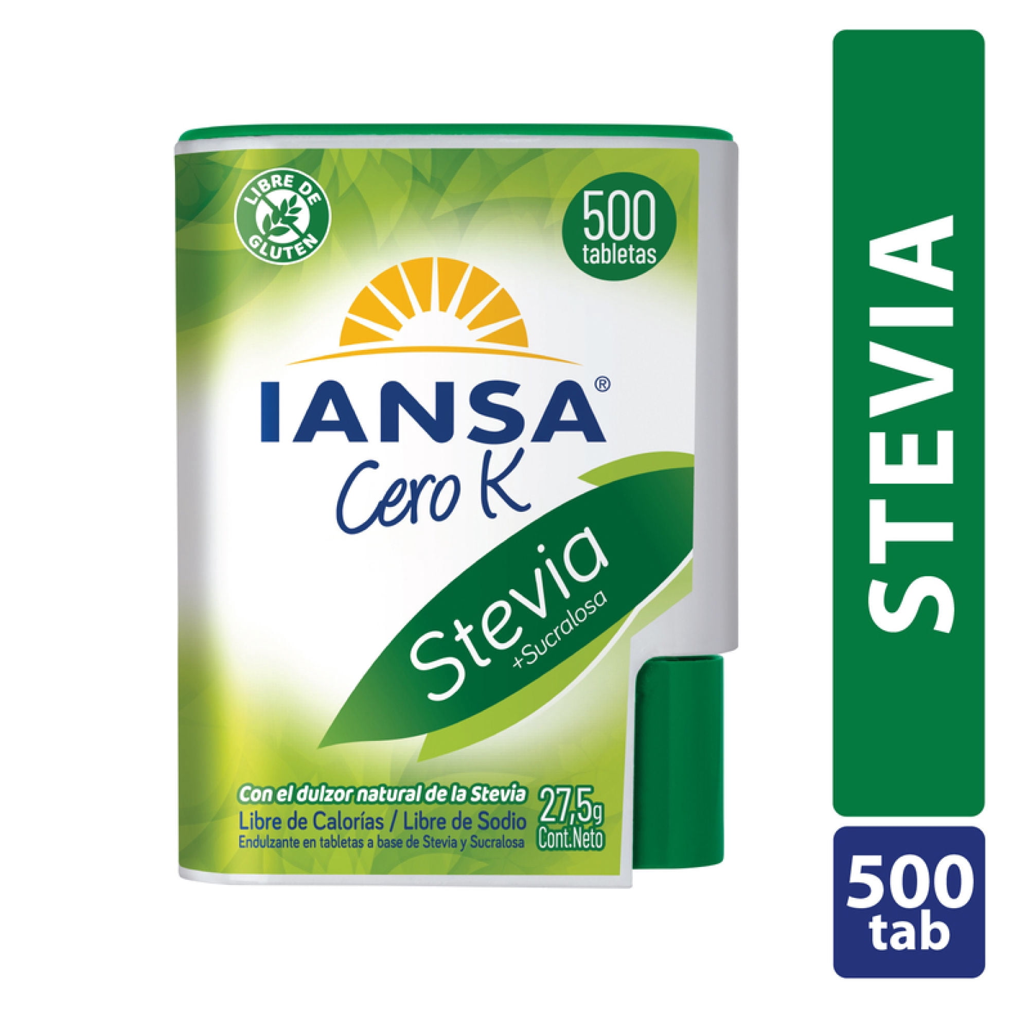 Endulzante Tableta Stevia Display 500 Un Iansa Cero K