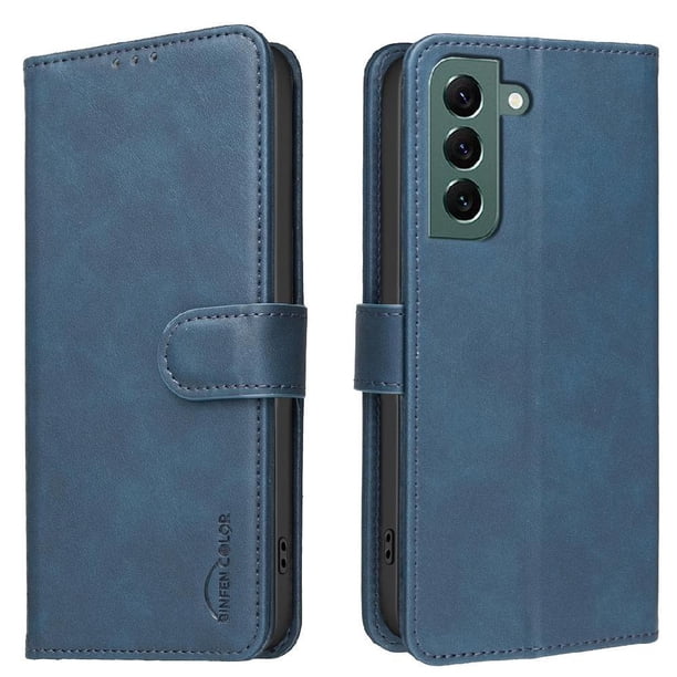 Funda Billetera para Samsung Galaxy S25 Plus Protección RFID y Soporte Ajustable Azul