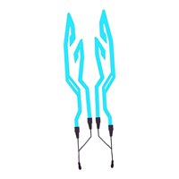 Ioensy - Casco De Motocicleta Tira De Luz Led Casco De Luz Fría Conjunto De Iluminación Accesorios Azul