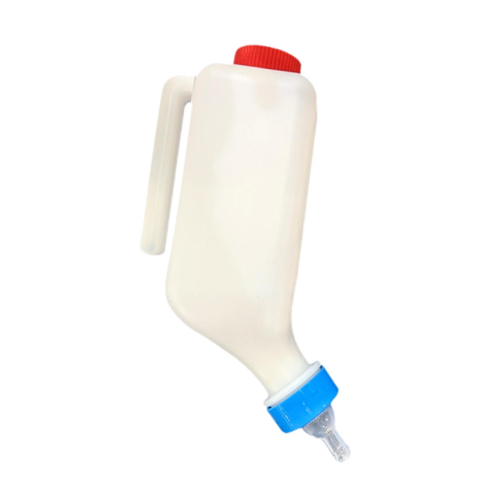 Ioensy - Botella De Alimentación De Pantorrilla Pezón De Silicona Para Equipos De Alimentación De Enfermería De Animales De Granja 800 Ml 14 Cm