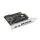 thumbnail image 4 of Tarjeta host PCIe Vantec de 5 puertos USB 3.2 Gen2x2 de 20 Gbps, 4 of 8