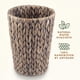 thumbnail image 4 of Cesto de basura pequeño gris de mimbre 84ECO, paquete de 2, 4 of 6