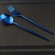 thumbnail image 3 of XmhyTop Juego de Cubiertos de Cocina de 24 Piezas, Inoxidable, Color Azul, Ideal para Hogares y Eventos, 3 of 5