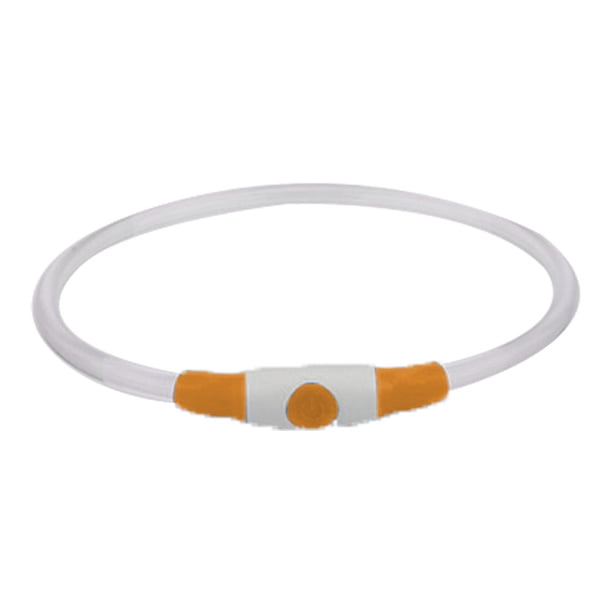 Collar luminoso para perro, 1 unidad, impermeable, mini, recargable por USB, de TPU, con brillo, de seguridad, básico