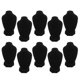 thumbnail image 5 of Soporte De Exhibición De Busto De Collar De Terciopelo Negro Soporte De Joyería De Cadena Colgante 10x, 5 of 5