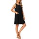 thumbnail image 4 of INSPIRE CHIC Vestidos de Lino para Mujer Verano Sin Mangas Vestido Casual Suelto Flowy Mini Tanque de Playa con Bolsillos L Negro, 4 of 6