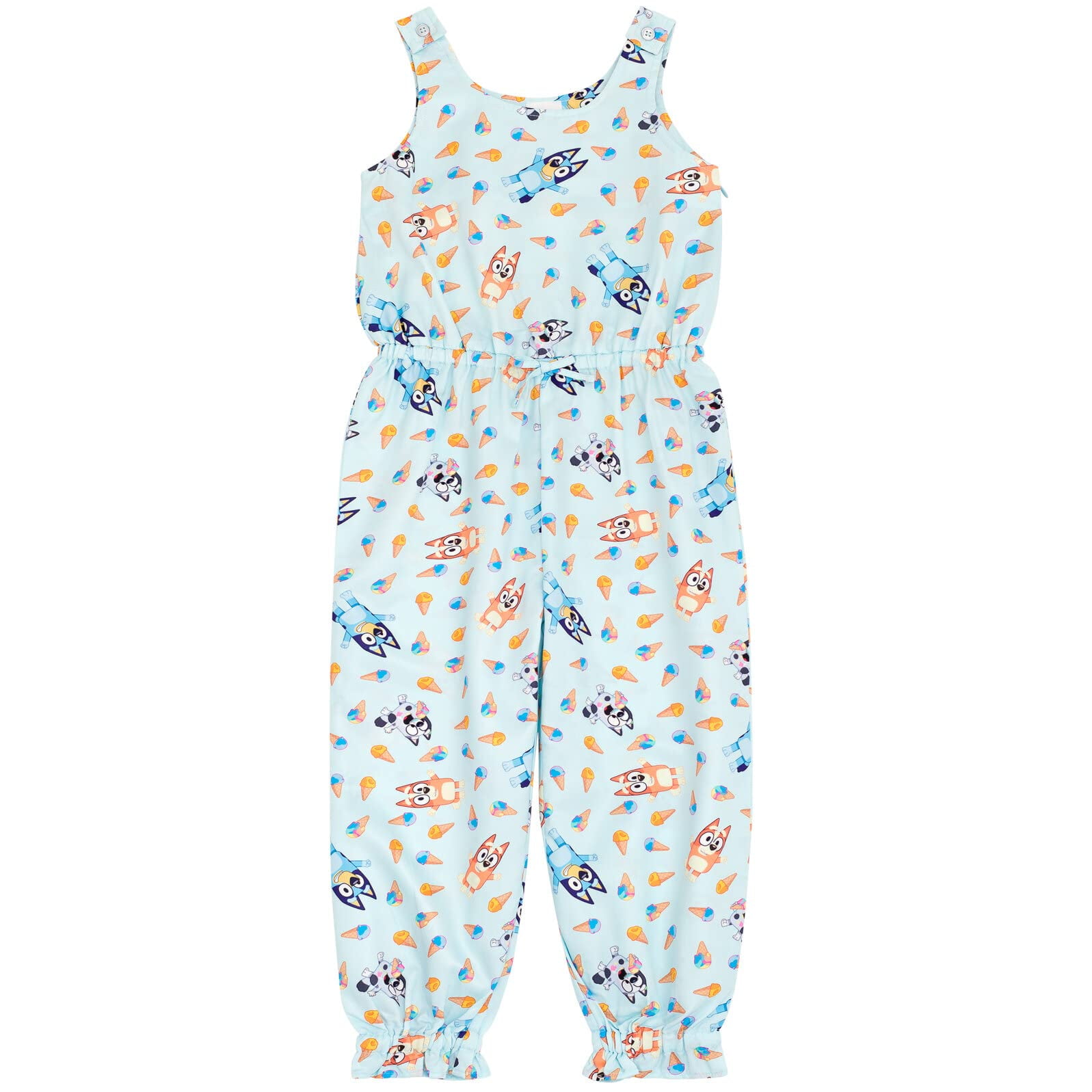 Romper Bluey Bingo Muffin Para Niñas Pequeñas, Sin Mangas, 3t