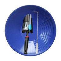 Magideal - Equipo De Minería De Bateas Para El Lavado De Oro, Herramienta De Prospección Para Facilitar La Minería Para Entusiastas De La Roca Expuesta En Viajes Azul 35Cm