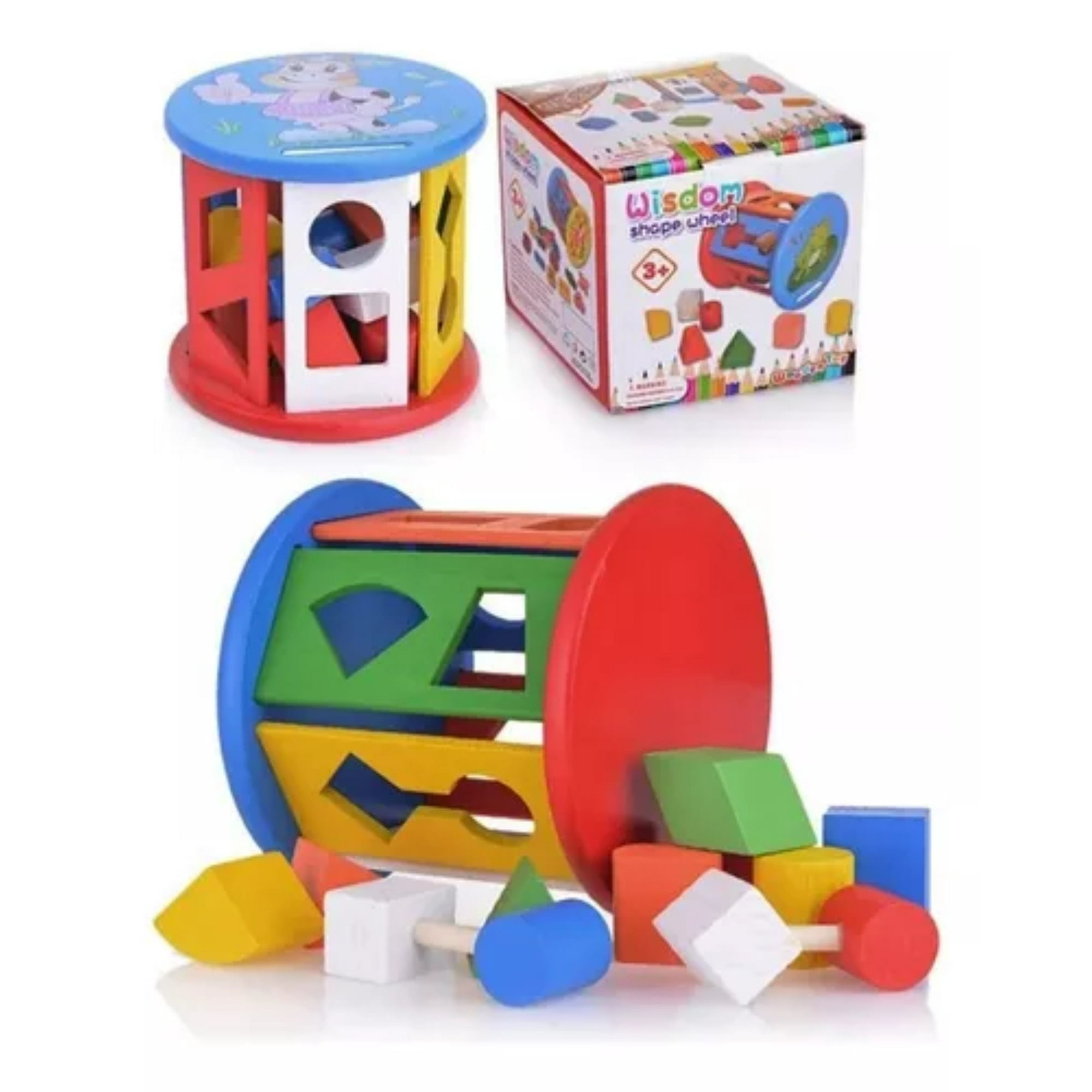 Genérico - Juguete Cilindro Encaje Madera