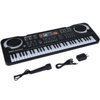 Crusec - Piano Teclado Electrónico Digital 61 Teclas Con Microfono