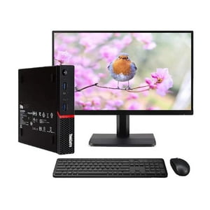 Kit Monitor + Mini Pc Lenovo M710Q Tff (I5-7Ma 16Gb 512Gb Ssd) Reacondicionado Grado A