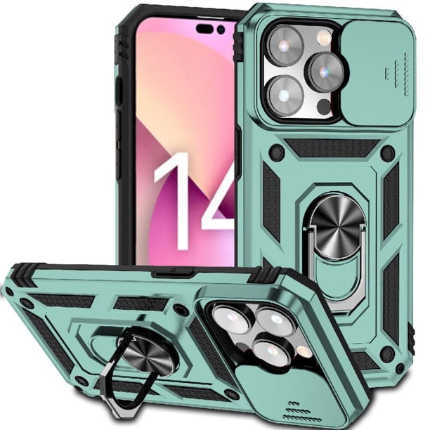 Estuche GANGXUN para iPhone 14 Pro Max, soporte giratorio 360°, estilo mecánico y magnético