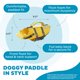 thumbnail image 4 of Chaleco salvavidas para perros Outward Hound Granby Splash Yellow XS, 4 of 7