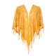 thumbnail image 1 of INSPIRA CHIC Chales y Envolturas para Vestidos de Noche, Bufandas Triangulares de Flecos de Encaje de Malla para Fiesta Formal de Boda 70.9"x27.6" Amarillo Jengibre, 1 of 5