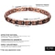 thumbnail image 2 of Pulsera de cobre para mujer, ajustable, con terapia magnética, para aliviar la artritis, el síndrome del túnel carpiano, la migraña y el dolor de codo de tenista., 2 of 7