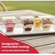thumbnail image 4 of Vasos transparentes de plástico para postres Crystry de 5 oz, paquete de 100 con tapas, 4 of 6