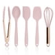 thumbnail image 1 of Set de utensilios de cocina Cook con silicona de color rosa, 5 piezas, 1 of 8