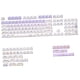 thumbnail image 5 of Teclas De Repuesto Para Teclado Mecánico, Teclas De Sublimación Por Calor Transparentes, Color Morado, 142 Teclas, 5 of 5